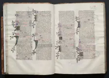 The Gotha Missal: Fol. 28r, Text, c. 1375. Creator: Master of the Boqueteaux (French); Workshop, and