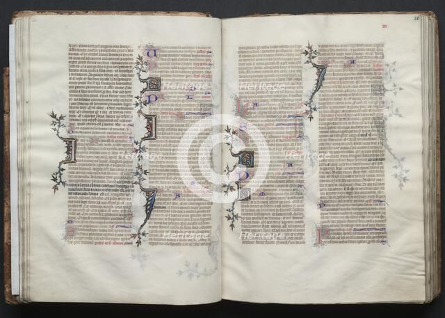 The Gotha Missal: Fol. 30v, Text, c. 1375. Creator: Master of the Boqueteaux (French); Workshop, and.