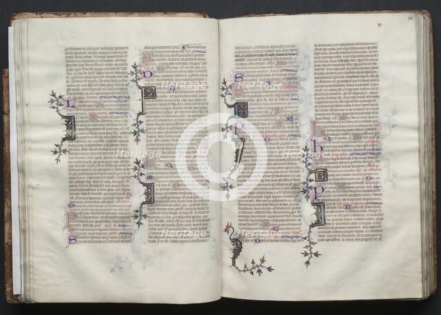 The Gotha Missal: Fol. 30r, Text, c. 1375. Creator: Master of the Boqueteaux (French); Workshop, and.