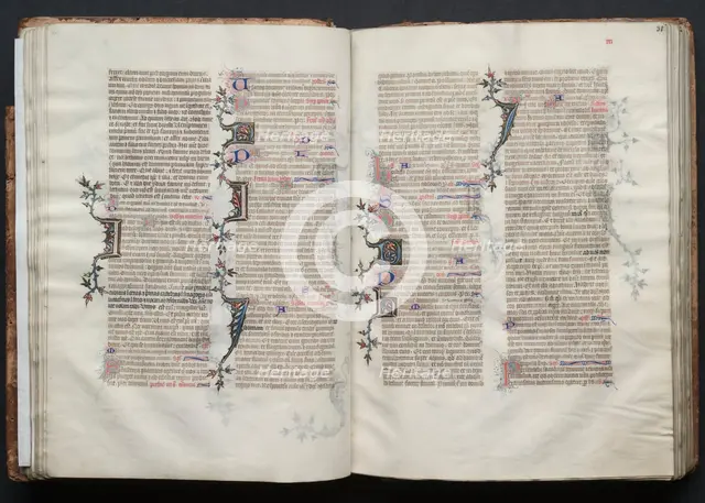 The Gotha Missal: Fol. 31r, Text, c. 1375. Creator: Master of the Boqueteaux (French); Workshop, and.