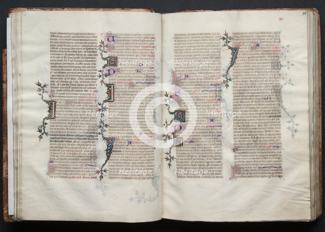The Gotha Missal: Fol. 31r, Text, c. 1375. Creator: Master of the Boqueteaux (French); Workshop, and.