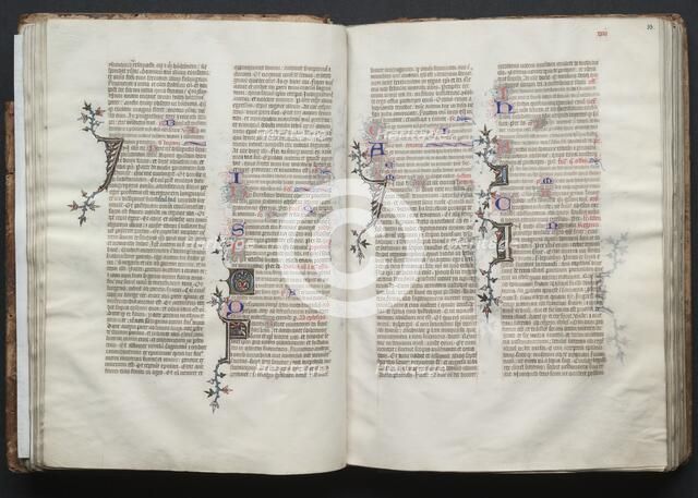 The Gotha Missal: Fol. 33r, Text, c. 1375. Creator: Master of the Boqueteaux (French); Workshop, and.