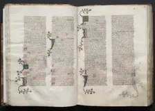 The Gotha Missal: Fol. 34v, Text, c. 1375. Creator: Master of the Boqueteaux (French); Workshop, and