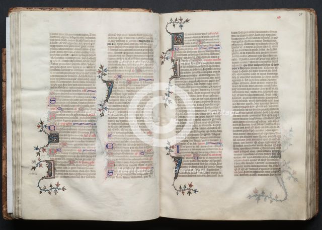 The Gotha Missal: Fol. 34v, Text, c. 1375. Creator: Master of the Boqueteaux (French); Workshop, and.