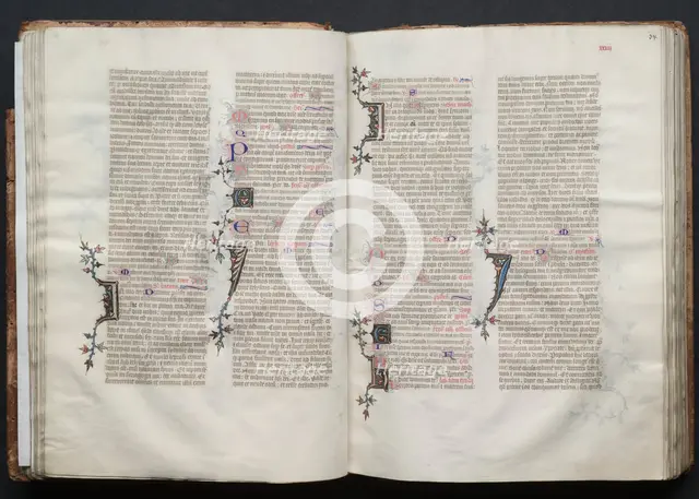 The Gotha Missal: Fol. 34r, Text, c. 1375. Creator: Master of the Boqueteaux (French); Workshop, and.