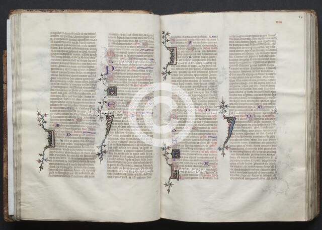 The Gotha Missal: Fol. 34r, Text, c. 1375. Creator: Master of the Boqueteaux (French); Workshop, and.