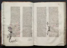 The Gotha Missal: Fol. 35v, Text, c. 1375. Creator: Master of the Boqueteaux (French); Workshop, and