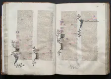 The Gotha Missal: Fol. 38v, Text, c. 1375. Creator: Master of the Boqueteaux (French); Workshop, and