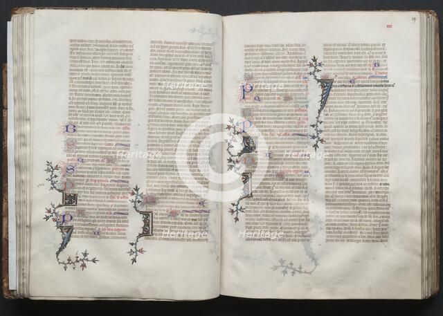 The Gotha Missal: Fol. 38v, Text, c. 1375. Creator: Master of the Boqueteaux (French); Workshop, and.