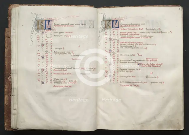 The Gotha Missal: Fol. 7r, Text , c. 1375. Creator: Master of the Boqueteaux (French); Workshop, and.