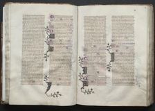 The Gotha Missal: Fol. 40r, Text, c. 1375. Creator: Master of the Boqueteaux (French); Workshop, and