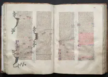 The Gotha Missal: Fol. 42v, Text, c. 1375. Creator: Master of the Boqueteaux (French); Workshop, and