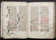 The Gotha Missal: Fol. 42v, Text, c. 1375. Creator: Master of the Boqueteaux (French); Workshop, and