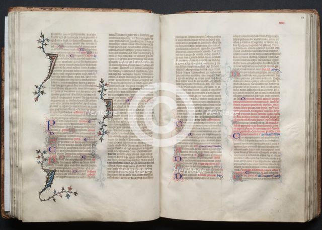 The Gotha Missal: Fol. 42v, Text, c. 1375. Creator: Master of the Boqueteaux (French); Workshop, and.