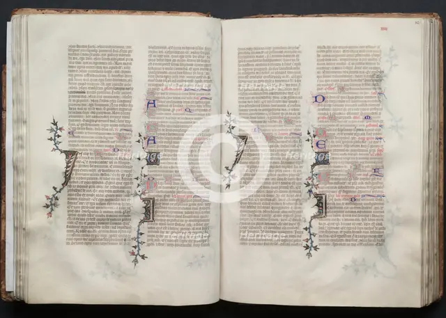 The Gotha Missal: Fol. 42r, Text, c. 1375. Creator: Master of the Boqueteaux (French); Workshop, and.