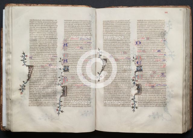 The Gotha Missal: Fol. 42r, Text, c. 1375. Creator: Master of the Boqueteaux (French); Workshop, and.