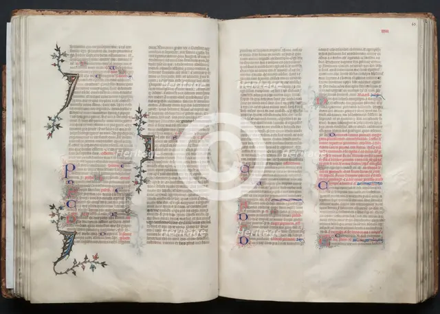 The Gotha Missal: Fol. 43r, Text, c. 1375. Creator: Master of the Boqueteaux (French); Workshop, and.