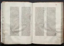 The Gotha Missal: Fol. 44v, Text, c. 1375. Creator: Master of the Boqueteaux (French); Workshop, and