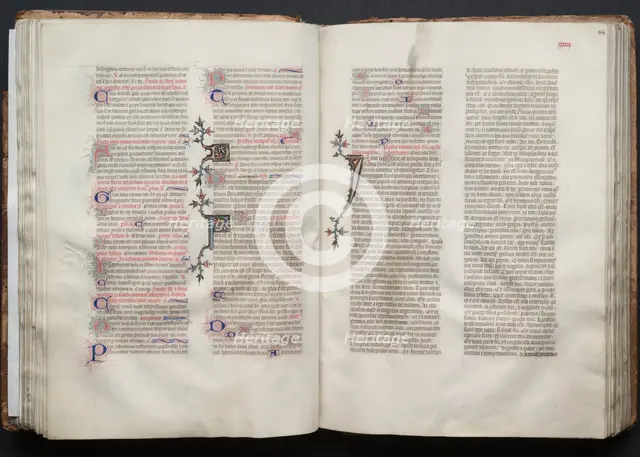The Gotha Missal: Fol. 44r, Text, c. 1375. Creator: Master of the Boqueteaux (French); Workshop, and.