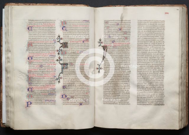 The Gotha Missal: Fol. 44r, Text, c. 1375. Creator: Master of the Boqueteaux (French); Workshop, and.
