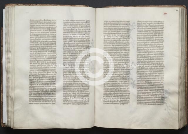 The Gotha Missal: Fol. 45r, Text, c. 1375. Creator: Master of the Boqueteaux (French); Workshop, and.