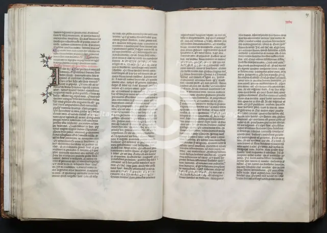 The Gotha Missal: Fol. 47r, Text, c. 1375. Creator: Master of the Boqueteaux (French); Workshop, and.