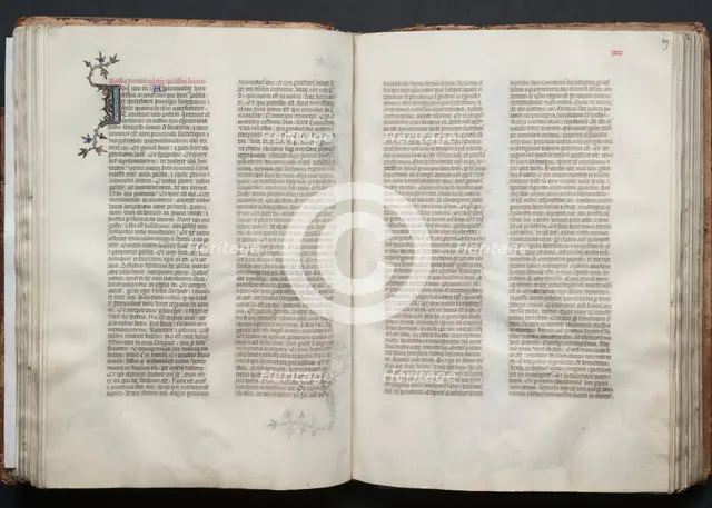 The Gotha Missal: Fol. 48v, Text, c. 1375. Creator: Master of the Boqueteaux (French); Workshop, and.