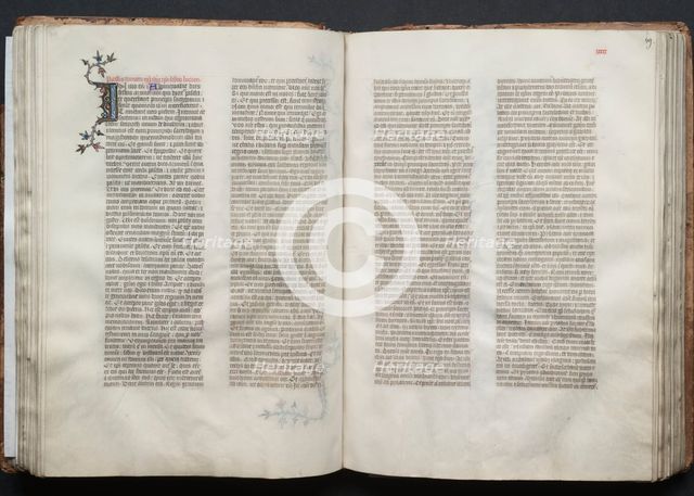The Gotha Missal: Fol. 48v, Text, c. 1375. Creator: Master of the Boqueteaux (French); Workshop, and.