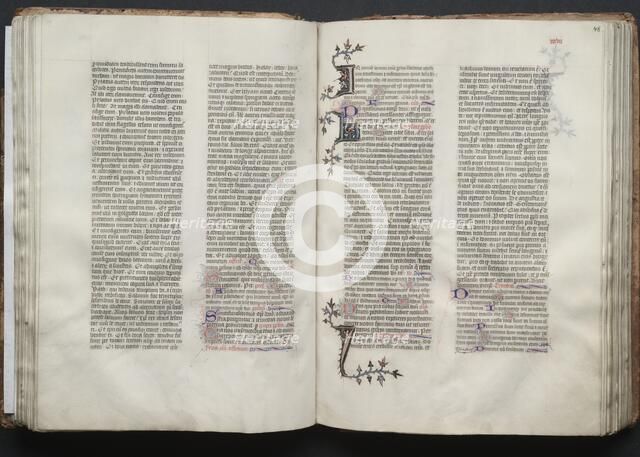 The Gotha Missal: Fol. 48r, Text, c. 1375. Creator: Master of the Boqueteaux (French); Workshop, and.