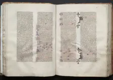 The Gotha Missal: Fol. 49v, Text, c. 1375. Creator: Master of the Boqueteaux (French); Workshop, and