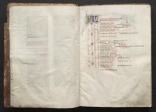 The Gotha Missal: Fol. 4v, Text , c. 1375. Creator: Master of the Boqueteaux (French); Workshop, and