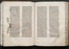 The Gotha Missal: Fol. 51v, Text, c. 1375. Creator: Master of the Boqueteaux (French); Workshop, and