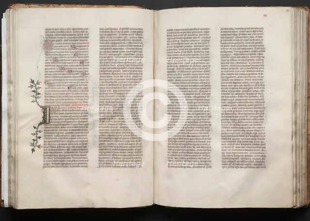 The Gotha Missal: Fol. 51v, Text, c. 1375. Creator: Master of the Boqueteaux (French); Workshop, and.