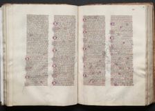 The Gotha Missal: Fol. 53r, Text, c. 1375. Creator: Master of the Boqueteaux (French); Workshop, and