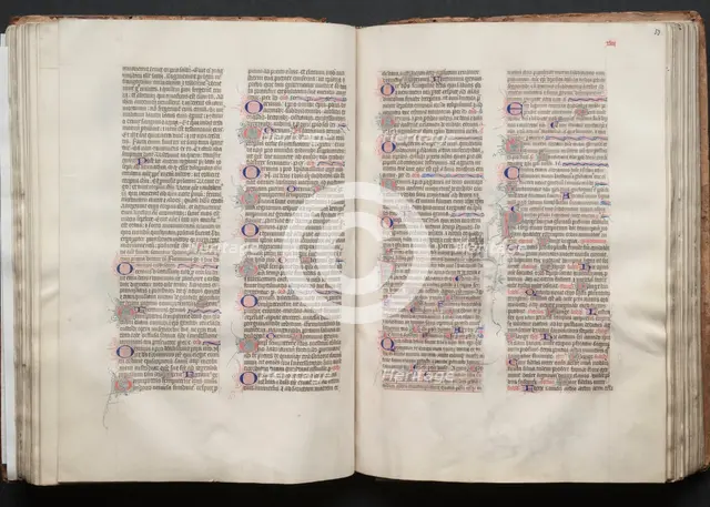 The Gotha Missal: Fol. 53r, Text, c. 1375. Creator: Master of the Boqueteaux (French); Workshop, and.