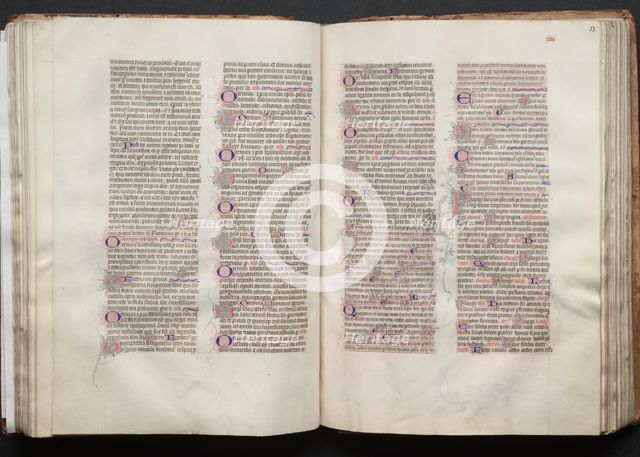 The Gotha Missal: Fol. 53r, Text, c. 1375. Creator: Master of the Boqueteaux (French); Workshop, and.
