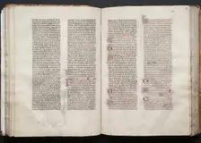 The Gotha Missal: Fol. 54v, Text, c. 1375. Creator: Master of the Boqueteaux (French); Workshop, and