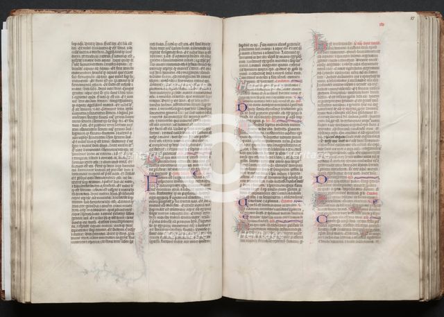 The Gotha Missal: Fol. 54v, Text, c. 1375. Creator: Master of the Boqueteaux (French); Workshop, and.
