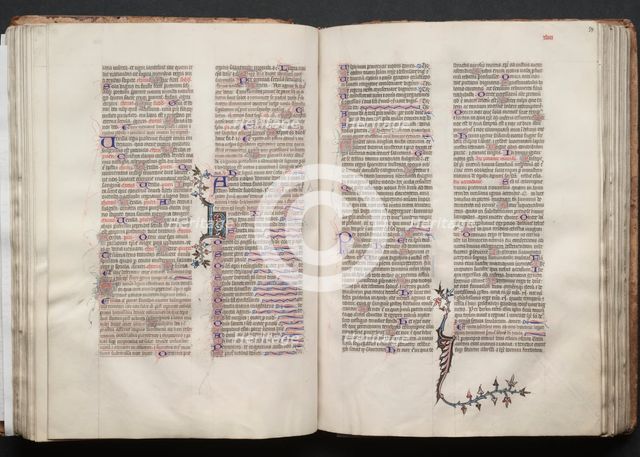 The Gotha Missal: Fol. 54r, Text, c. 1375. Creator: Master of the Boqueteaux (French); Workshop, and.