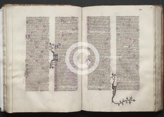 The Gotha Missal: Fol. 54r, Text, c. 1375. Creator: Master of the Boqueteaux (French); Workshop, and.