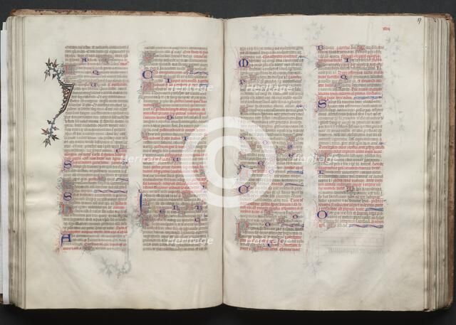 The Gotha Missal: Fol. 56v, Text, c. 1375. Creator: Master of the Boqueteaux (French); Workshop, and.