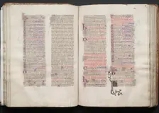 The Gotha Missal: Fol. 56r, Text, c. 1375. Creator: Master of the Boqueteaux (French); Workshop, and