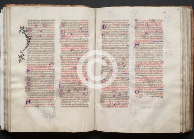 The Gotha Missal: Fol. 57r, Text, c. 1375. Creator: Master of the Boqueteaux (French); Workshop, and.