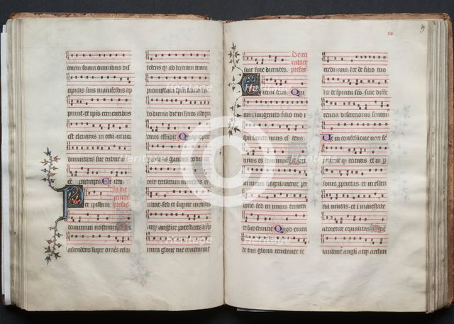 The Gotha Missal: Fol. 58v, Text, c. 1375. Creator: Master of the Boqueteaux (French); Workshop, and.