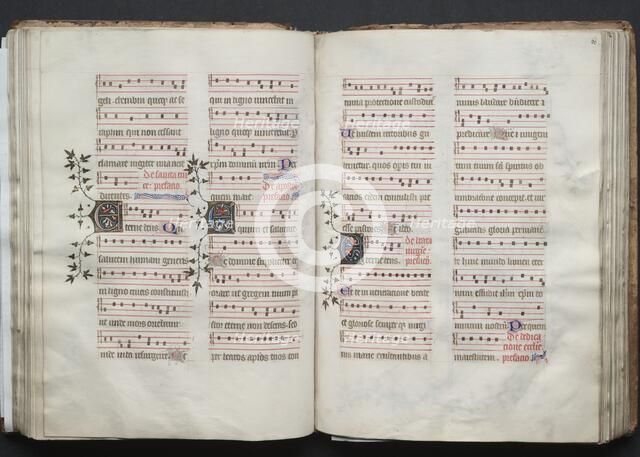 The Gotha Missal: Fol. 59v, Text, c. 1375. Creator: Master of the Boqueteaux (French); Workshop, and.