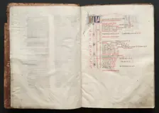 The Gotha Missal: Fol. 5r, Text , c. 1375. Creator: Master of the Boqueteaux (French); Workshop, and