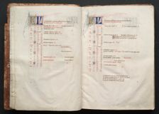 The Gotha Missal: Fol. 5v, Text , c. 1375. Creator: Master of the Boqueteaux (French); Workshop, and