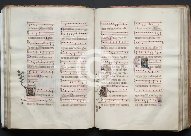 The Gotha Missal: Fol. 62r, Text, c. 1375. Creator: Master of the Boqueteaux (French); Workshop, and.