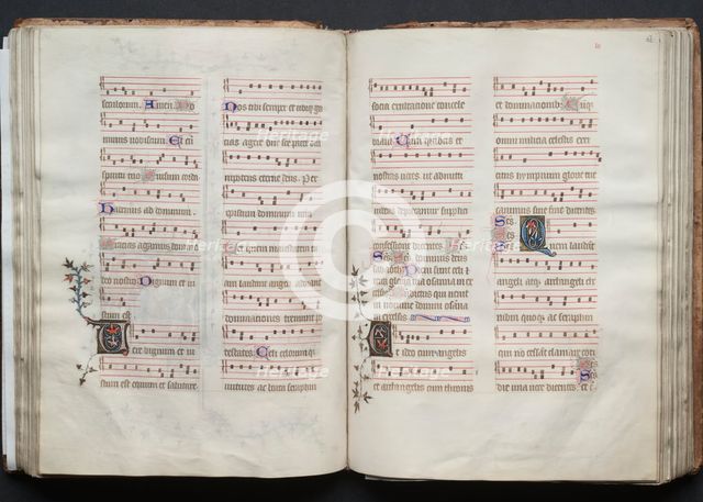 The Gotha Missal: Fol. 62r, Text, c. 1375. Creator: Master of the Boqueteaux (French); Workshop, and.