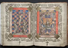 The Gotha Missal: Fol. 63v, Crucifixion, c. 1375. Creator: Master of the Boqueteaux (French); Workshop, and